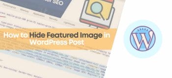 how to hide featured image in wordpress
