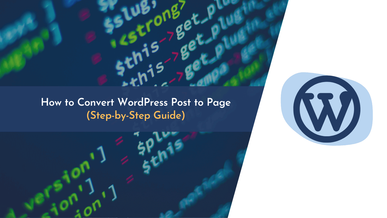 convert page to post, convert post to page, convert wordpress post to page, post to page in wordpress