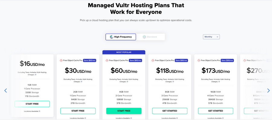 cloudways vultr pricing