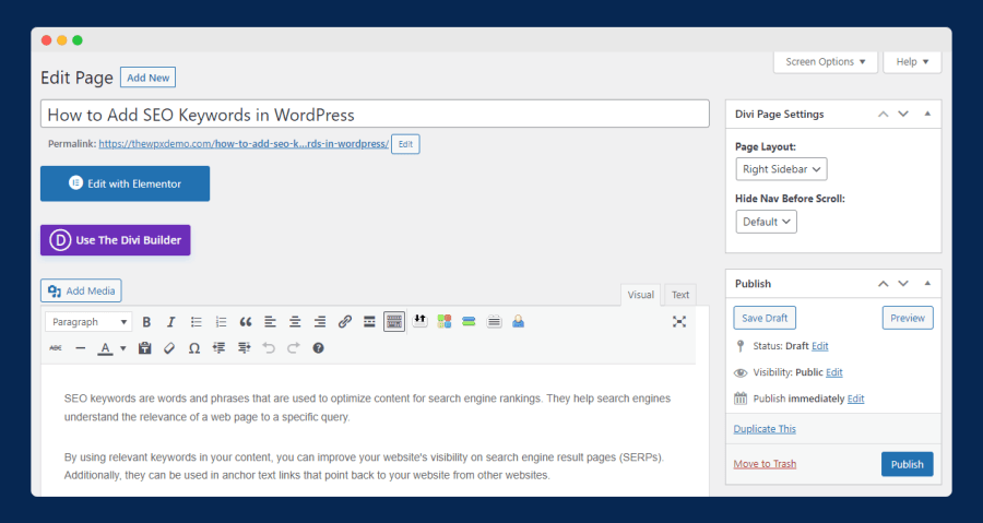 create duplicate page in wordpress, duplicate page elementor, duplicate page wordpress