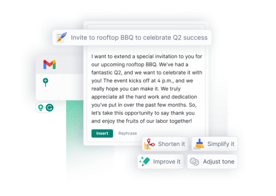 add grammarly extension in gmail