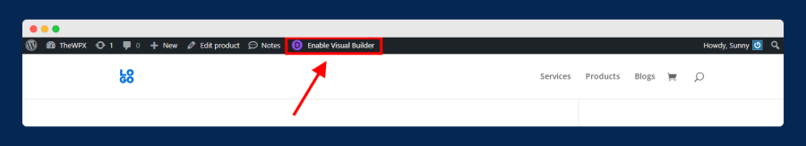 enabling visual builder