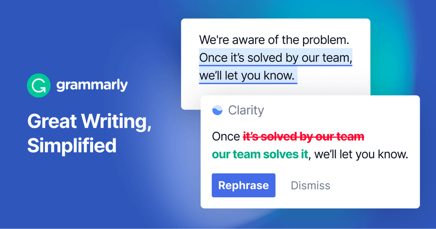 mistake detected by grammarly