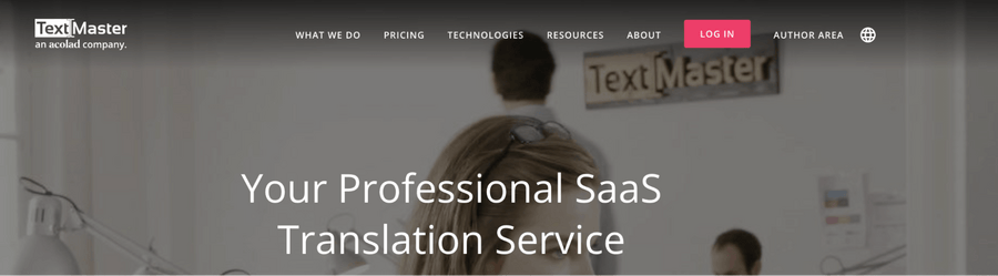 "textmaster" offers content creation and translation services